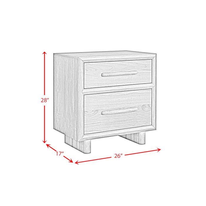 Brisbane - Upholstered Bedroom Set With Boucle And LED