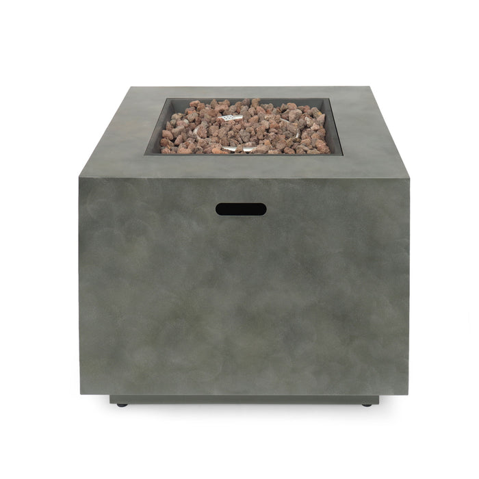 Outdoor Patio Gas Burning Fire Pit Table 50, 000 Btu, Square