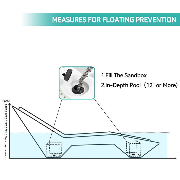 S - Shaped Pool Lounger, Ergonomic Design