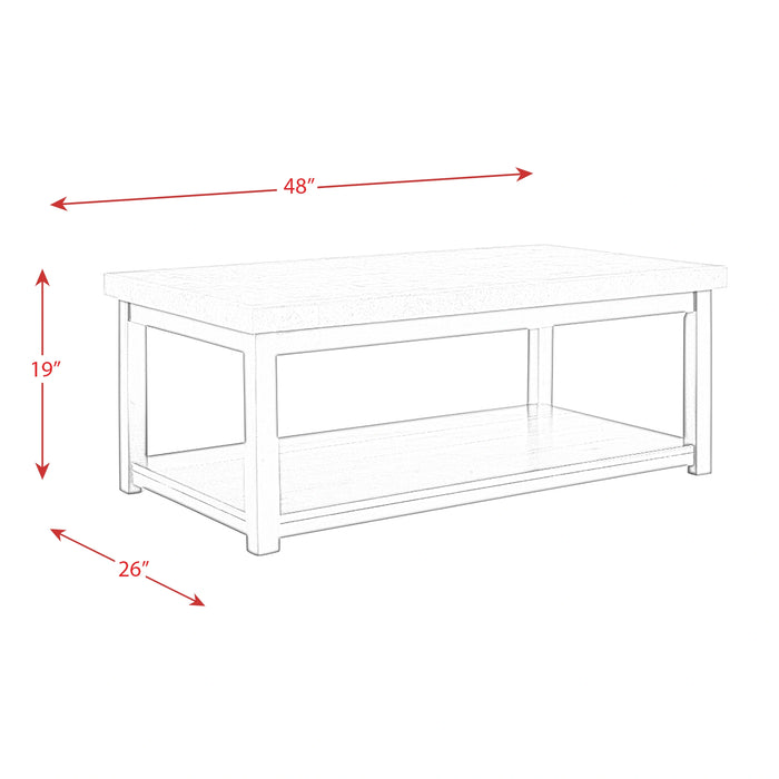 Kansas 2PC Occasional Table Set-Coffee Table & One End Table
