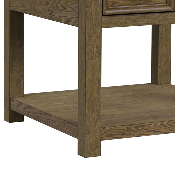 Heritage & Home End Table in Oak Brown