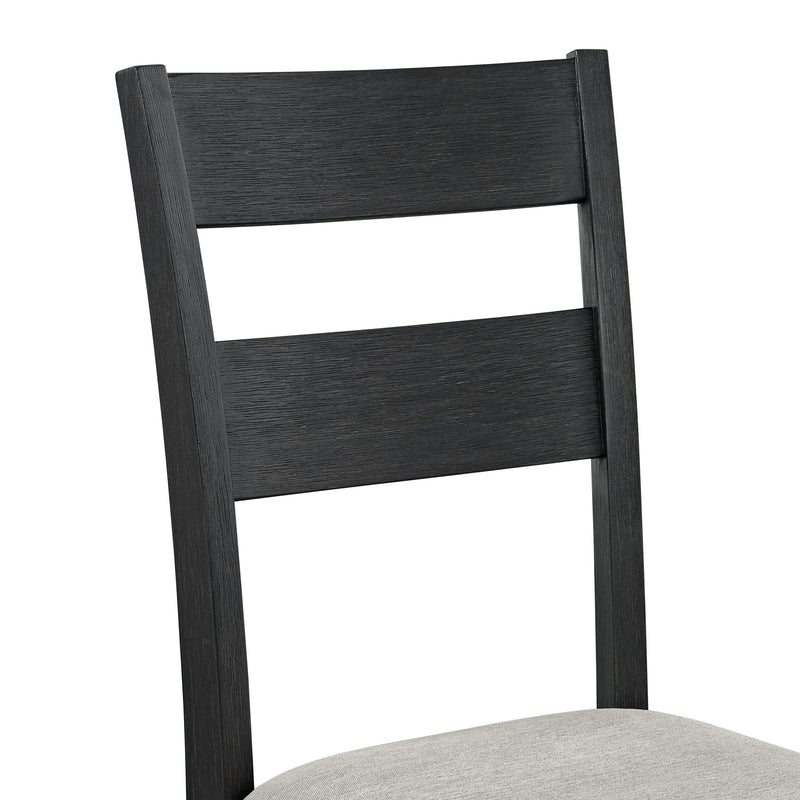 Garcia - 5 Piece Counter Set With Table And 4 Chairs - Black