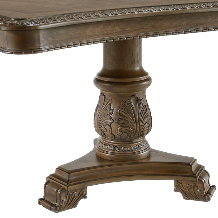 Madison Park Standard Height Dining Set in Walnut-Table and Four Chairs