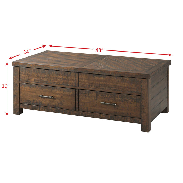 Jax - Lift Top Coffee Table - Dark Walnut