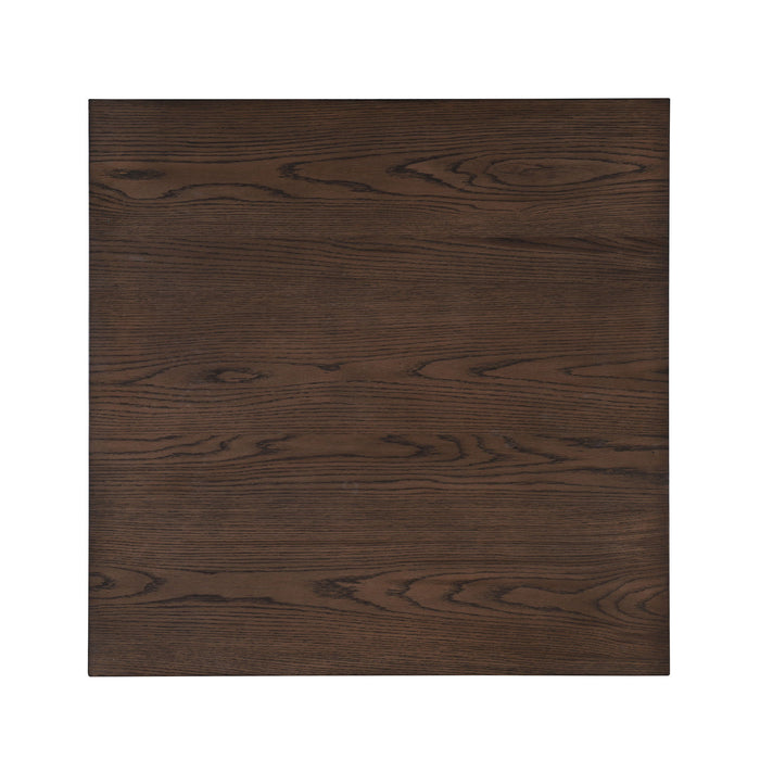 Paxton - 5 Piece Living Room Set (Storage Coffee Table With 4 Tuck-In Ottomans) - Dark Brown