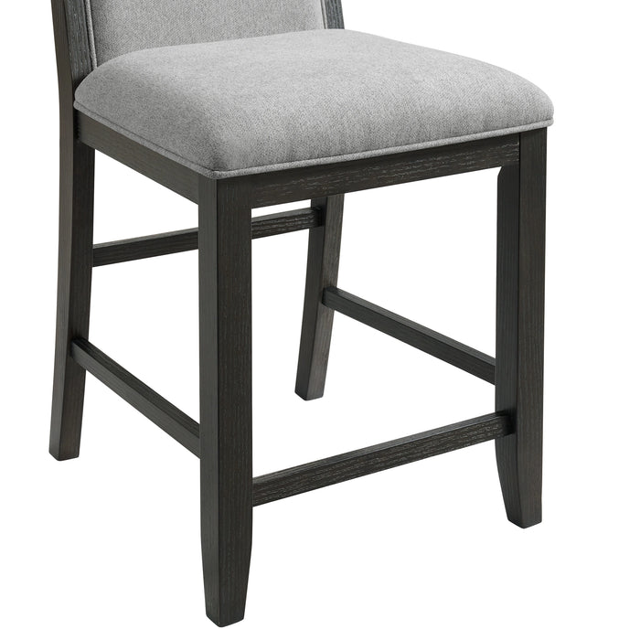 Elodie Counter Height Dining Set in Charcoal