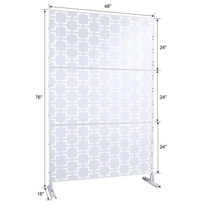 Outdoor & Indoor Metal Privacy Freestanding Decorative Screen