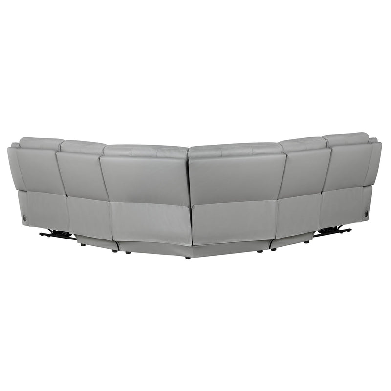 Alexandria - Leather Power Sectional