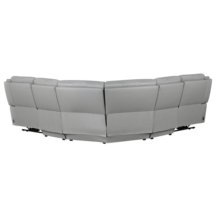 Alexandria - Leather Power Sectional