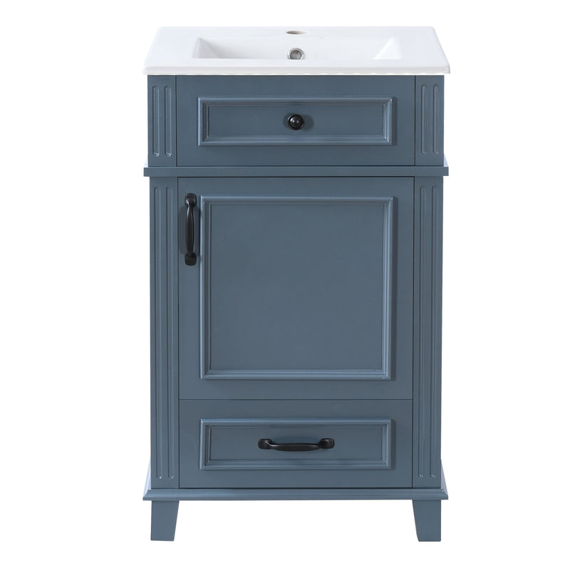 Bathroom Vanity With Sink, Drawer & Soft Closing Door