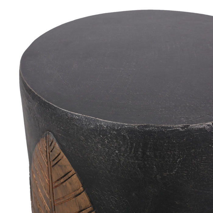 Outdoor Lightweight Concrete Side Table - Copper