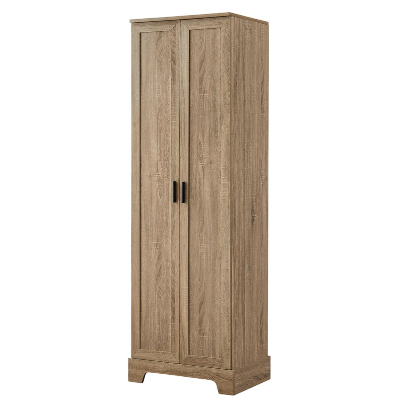 Storage Cabinet With Adjustable Shelves, 2 Doors, Rectangle Design For Bathroom