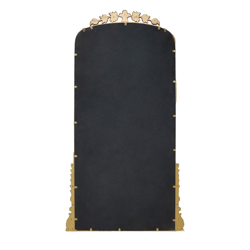 Lavish - Full Length Mirror, AntiqueMetal Floor Mirror For Living Room, Bedroom - Gold