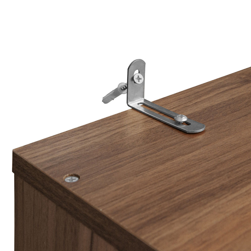 Modern Storage Closet For Bedroom, Entryway, Or Living Room - Walnut