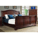 Elements International Cameron Queen Sleigh Bed in Dark Cherry image