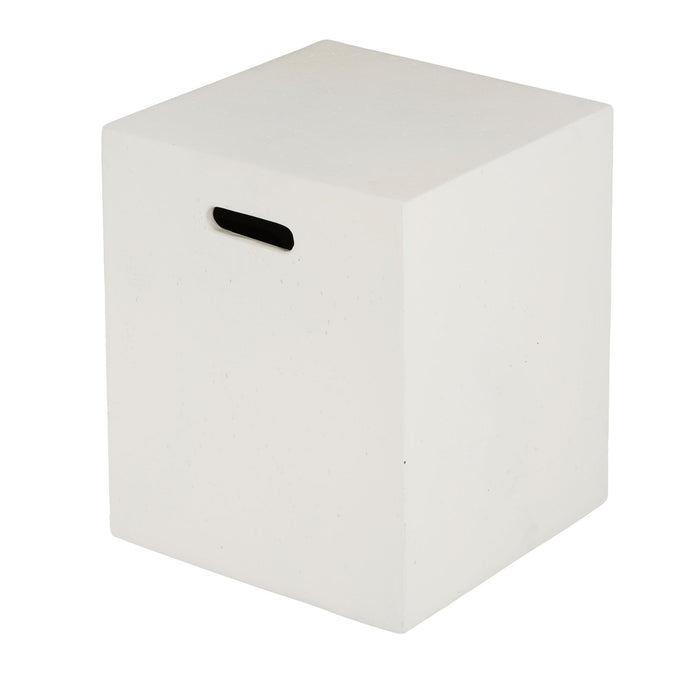 Modern Tank Holder Side Table With Smooth Concrete Surface