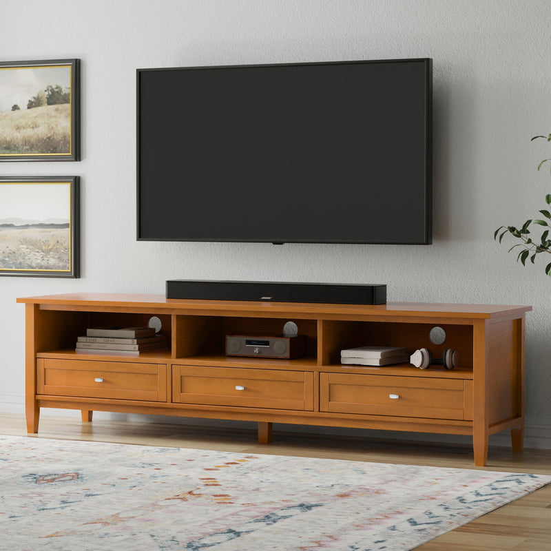 Warm Shaker - Handcrafted Low TV Media Stand