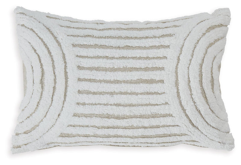 Farissen - Pillow (Set of 4) - White / Tan