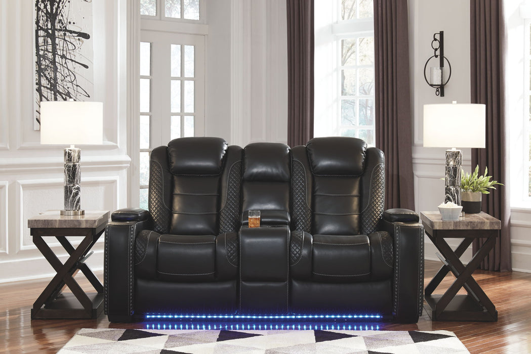 Party - Pwr Rec Loveseat/Con/Adj Hdrst - Midnight