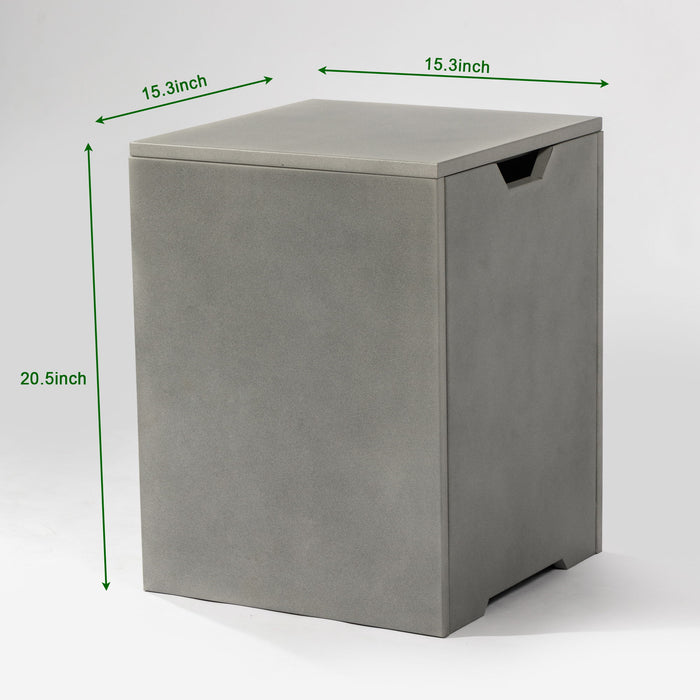 Square Propane Tank Cover Holder, Multi Functional Utility - Gray