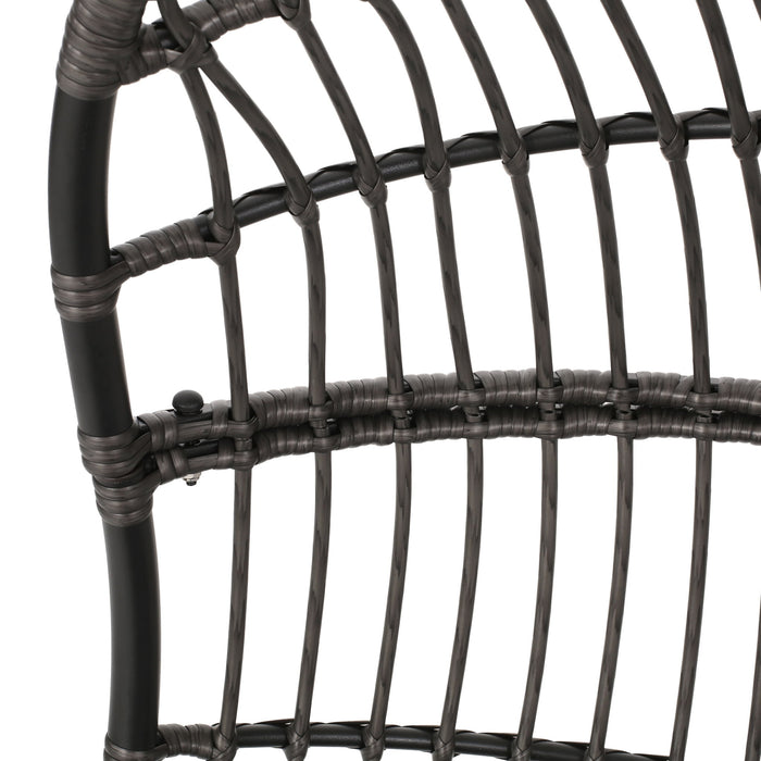 Richards - Outdoor / Indoor Wicker Hanging Chair - Gray