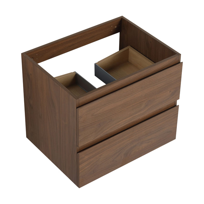 Wall Mounted Bathroom Vanity And Sink, 2 Soft Close Drawers