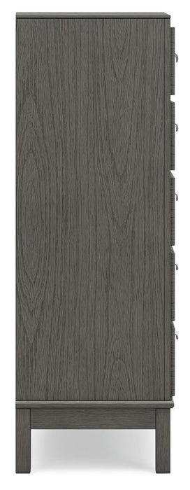 Mazing - Five Drawer Chest - Gray