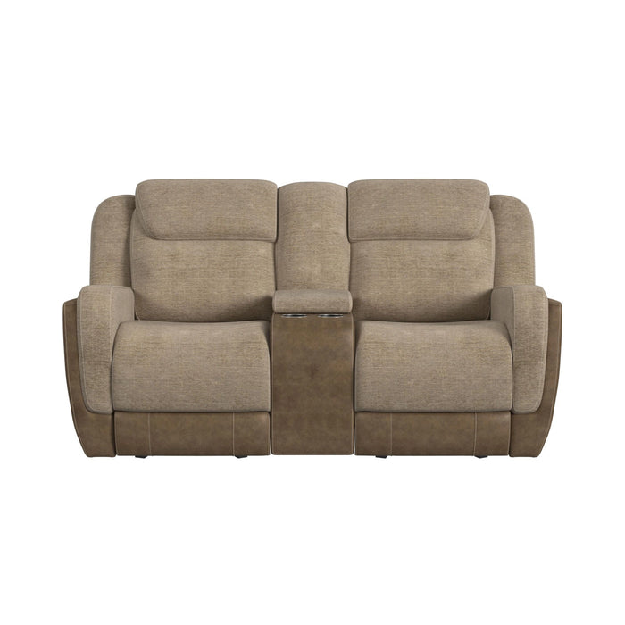Hornet Motion Glider Loveseat with Console
