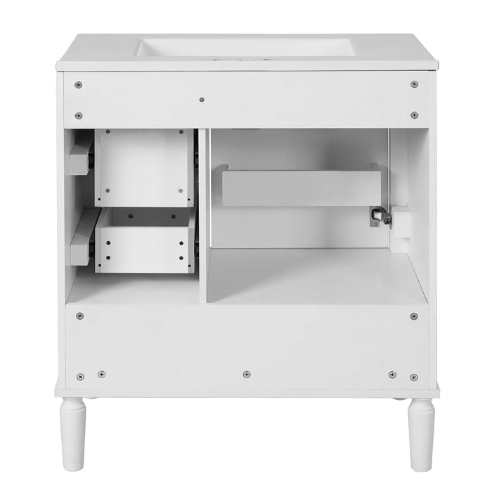 Traditional Bathroom Vanity Set With Soft Close Doors