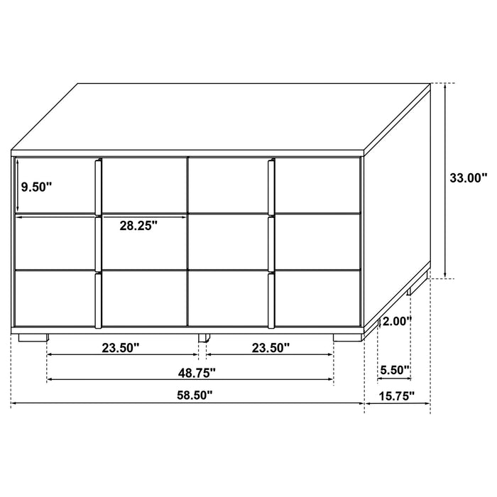 Jeremiah - Bedroom Set With LED Headboard