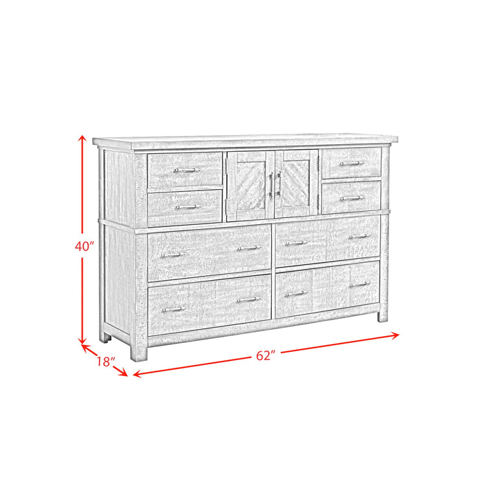 Jax Platform Storage Bedroom Set in Cherry