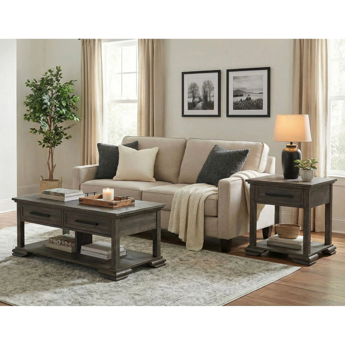 Park Ridge Occasional Table Set in Charcoal