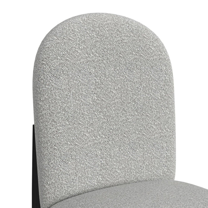 Portland - Round Back Counter Stool (Set of 2) - Black / Gray