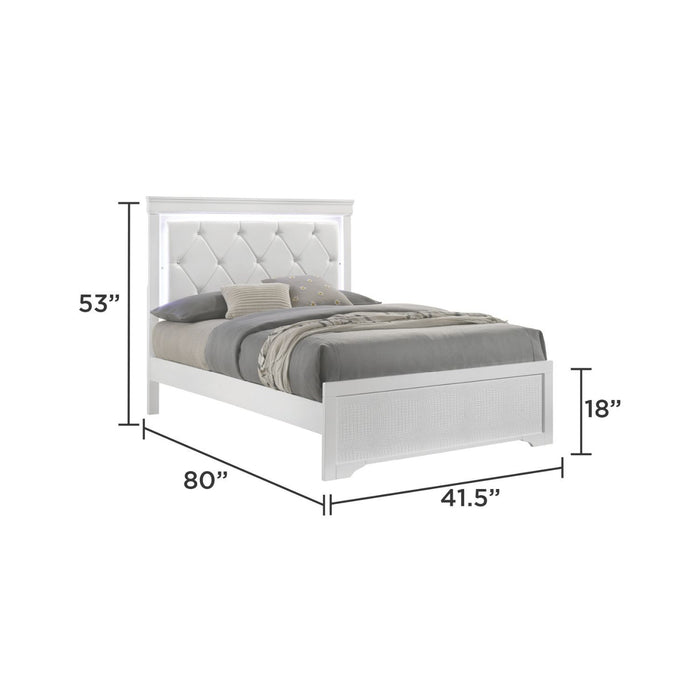 Blaze - Modern Bedroom Set With LED Headboard