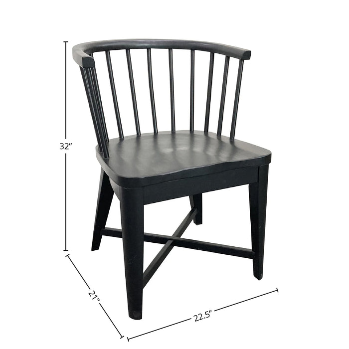 Americana Modern Dining - Dining Barrel Chair (Set of 2) - Black