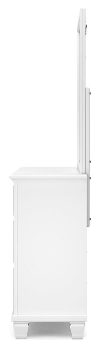 Fortman - Dresser And Mirror - White