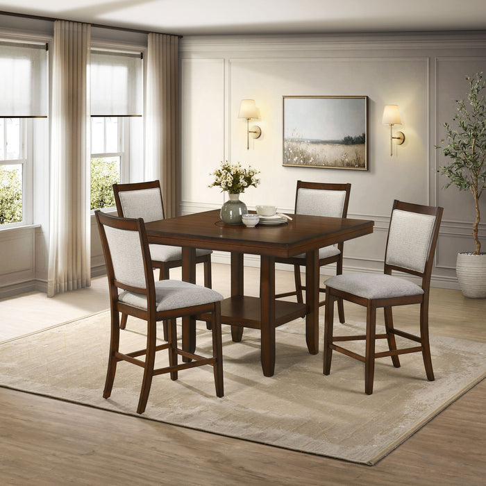 Portage - Counter Chair (Set of 2) - Brown / Beige