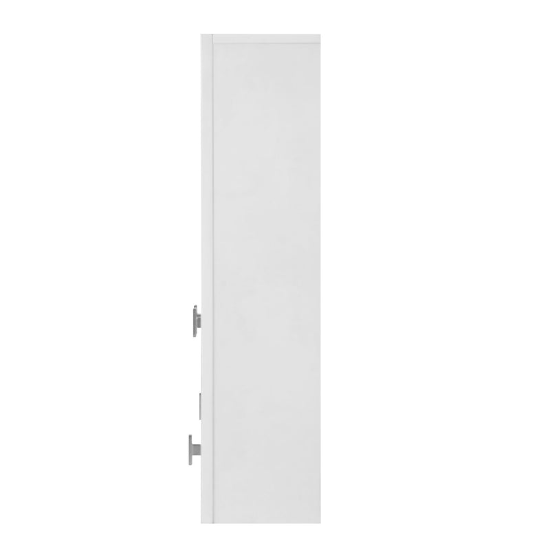 Bathroom Cabinet With 5 Adjustable Shelves, Soft Closing Hinges, Open Shelving Design - White