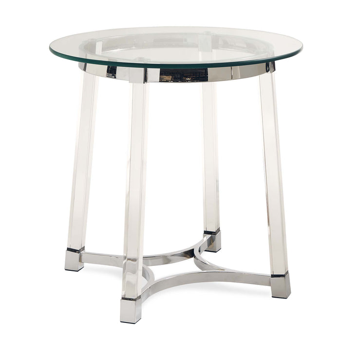 Lucinda - 24.5" End Table - Chrome