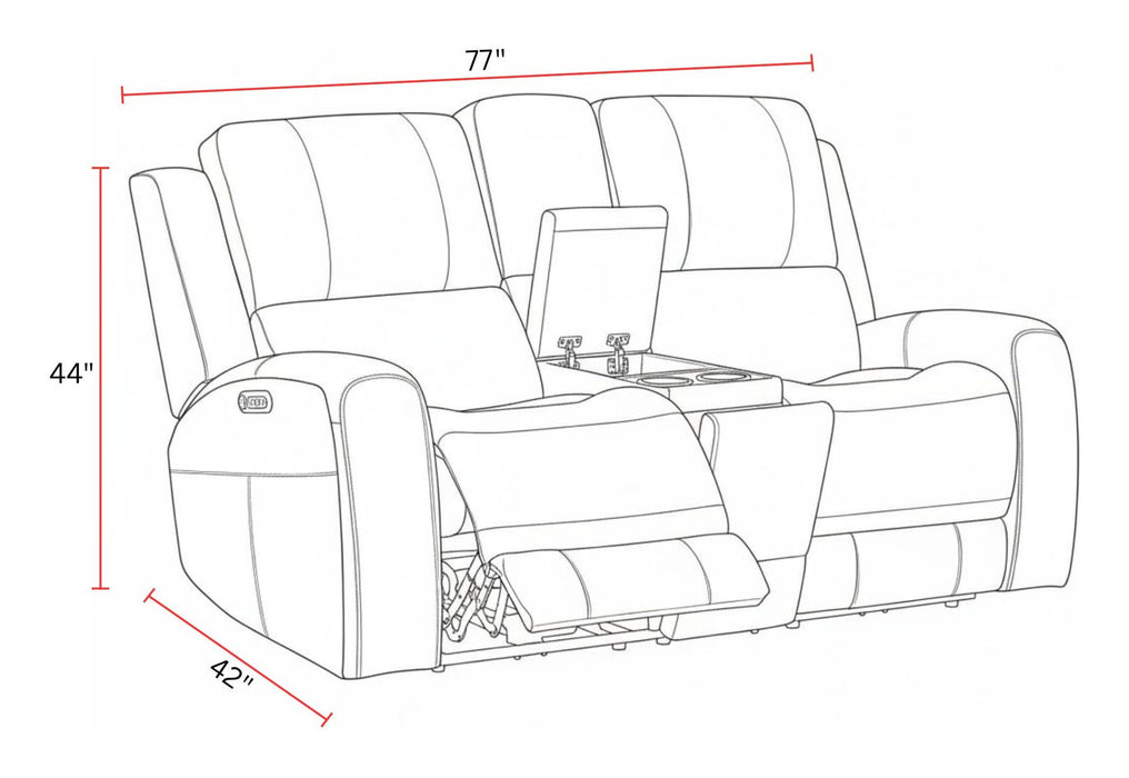 Belmont - Zero Gravity Power Reclining Living Room Set