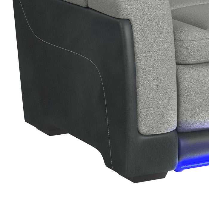 Lantana - Power Motion Loveseat With Power Headrest, LED, And Console