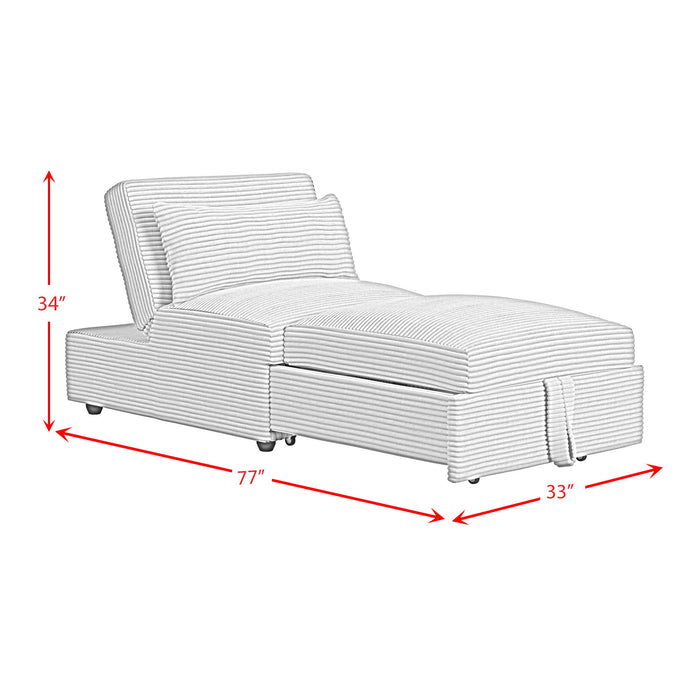 Pluto - Chair With Kidney Pillow, Klik Klak And Pop Up - Coronado Gray