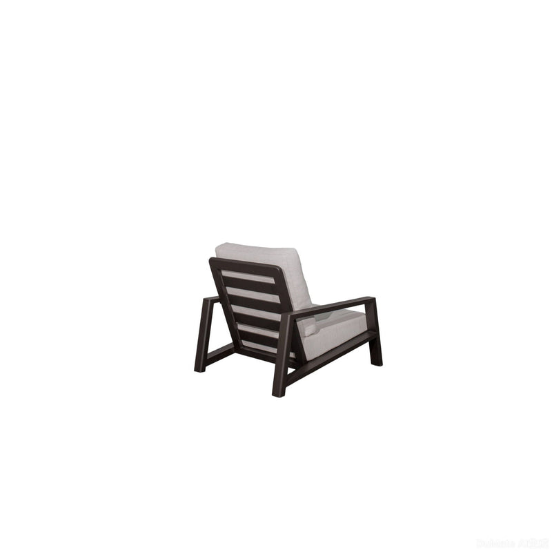Verona - Seating Lounge Chair (Set of 2) - Dark Espresso / Gray / Off White