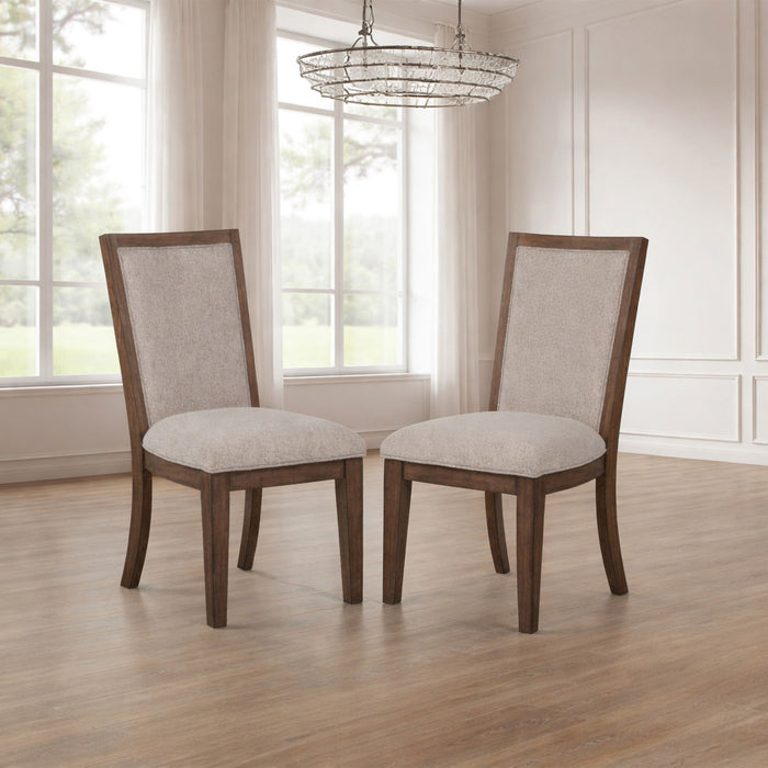 Augusta - Upholstered Side Chair (Set of 2) - Rustic Brown