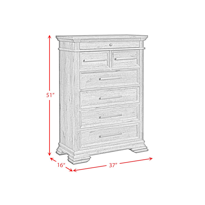 Park Ridge Bedroom Set with 2 Nightstands in Charcoal