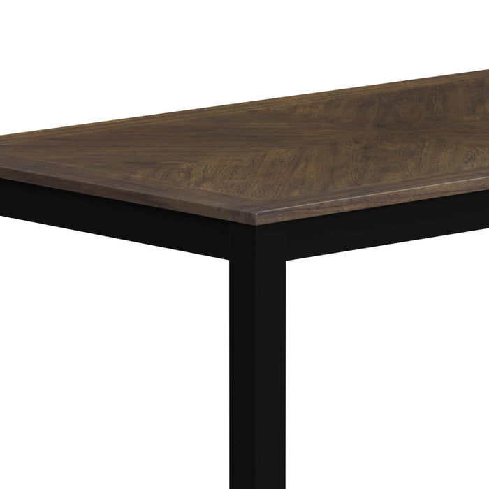 Brooks - 6 Piece Dining Set With Table, 4 Wood Back And Upholstered Seat Chairs, And Bench