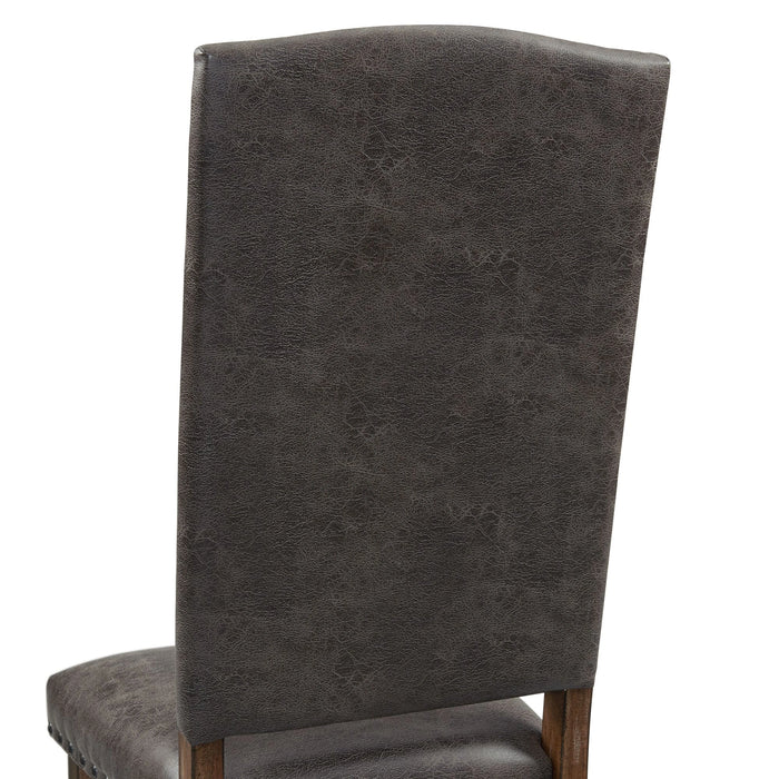 Gramercy 7PC Dining Set-Table and Six Tufted Tall Back Chairs