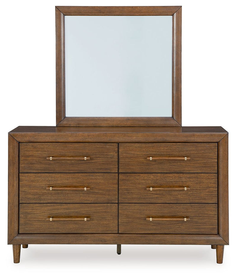 Lyncott - Dresser And Mirror - Brown