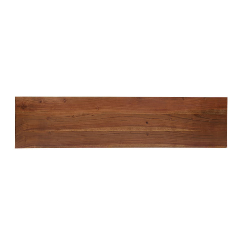 Asther - Acacia Wood TV Cabinet - Natural Wood / Brown