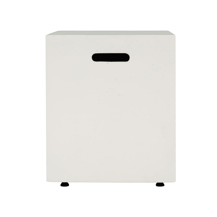 Modern Tank Holder Side Table With Smooth Concrete Surface